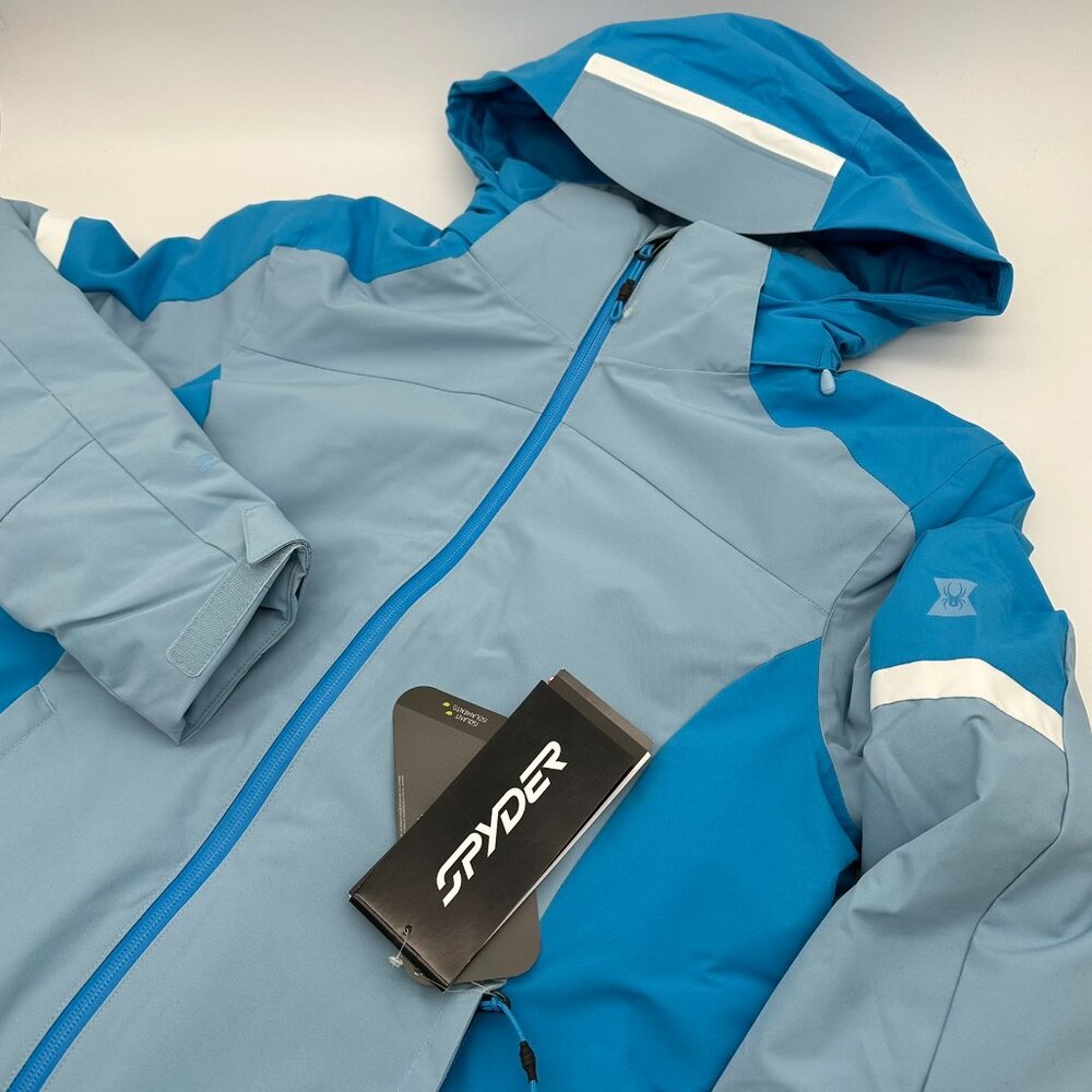 Spyder Women's Andorra PrimaLoft® Insulation Winter Ski Snow Jacket, Multi‎ Blue